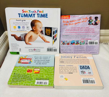 Baby Board & Sensory Book Bundle – 4 Books (Priddy, Indestructibles & More)