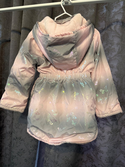 Butterfly Jacket (pink/grey), Kids 5/5T