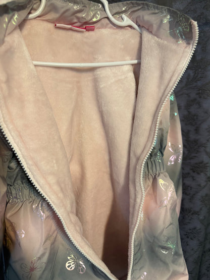 Butterfly Jacket (pink/grey), Kids 5/5T