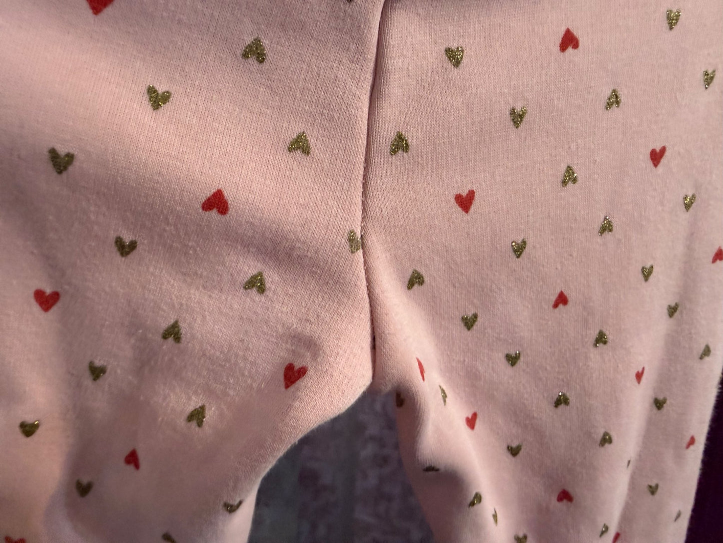 Fuzzy Lined Pants x 2 (pink/purple), Kids 6/6X