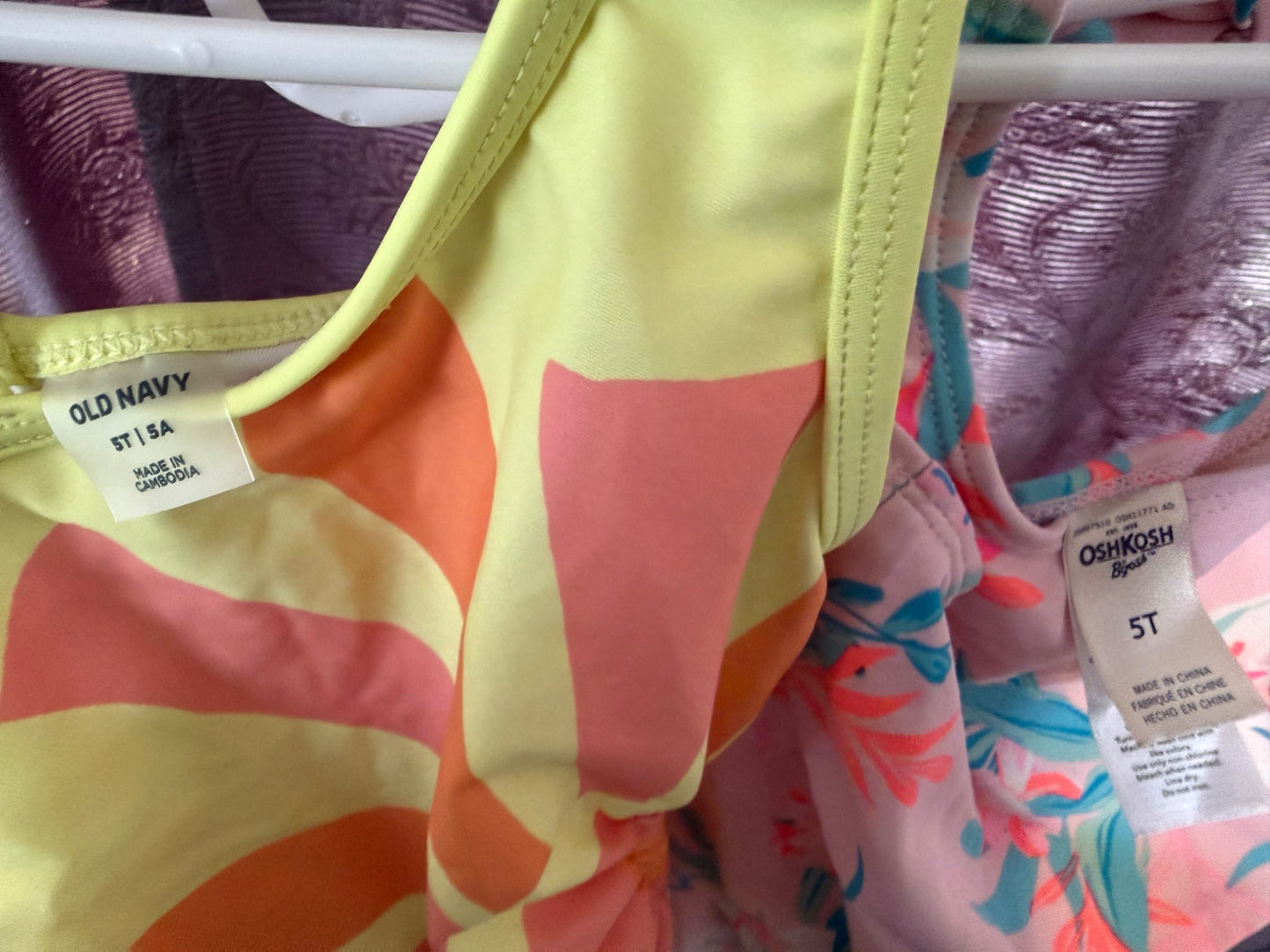 Swimsuits x 2, Kids 5/5T