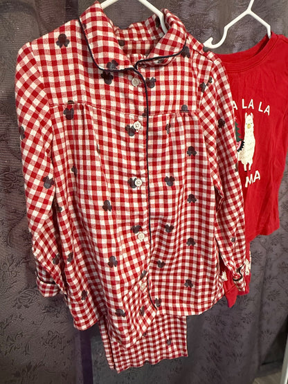 Winter Jammies (Red) x 2, Kids 5/5T
