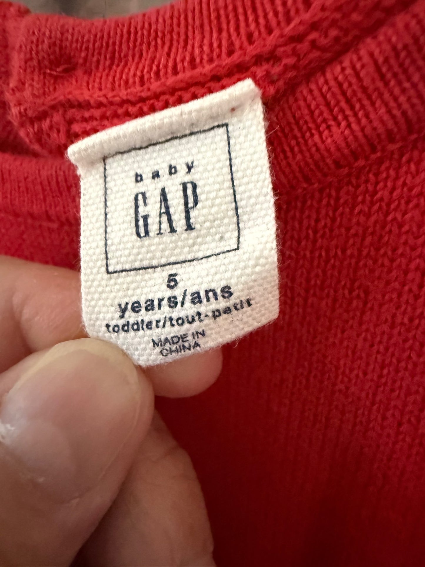 Red Knit Dress, Kids 5/5T
