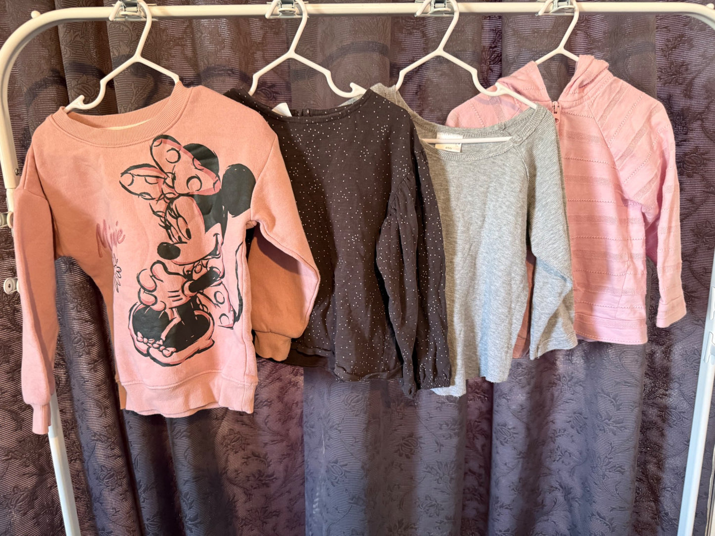 Long Sleeve Tops x 4, Kids 4/4T