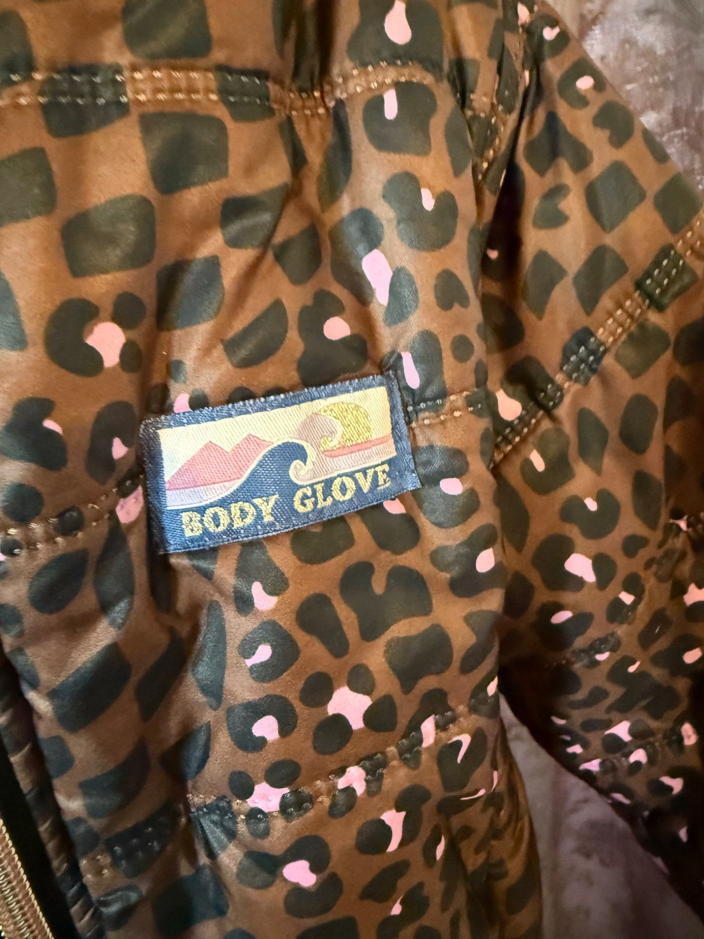 Animal Print Puffy Jacket, Kids 6/6X