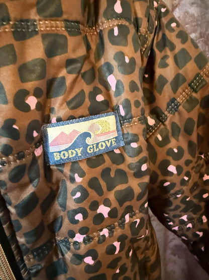 Animal Print Puffy Jacket, Kids 6/6X