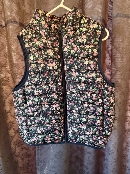 Floral Puffy Vest, Kids 4/4T