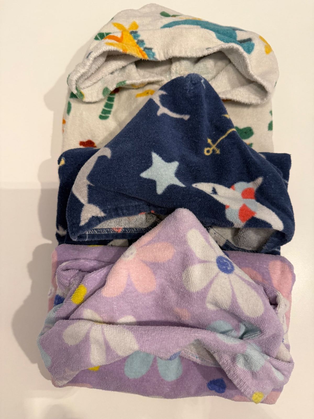 Hooded towels x 3