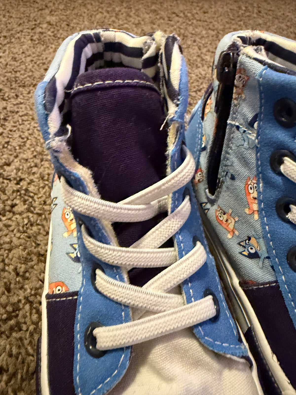Bluey Hightop Shoes, Shoes 12 (Toddler:2-4yr)