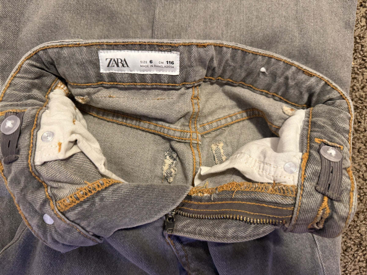 Zara Wideleg Jeans, Kids 6/6X