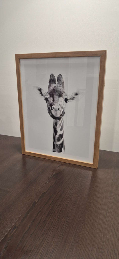 Framed Giraffe Kids Art for Nursery