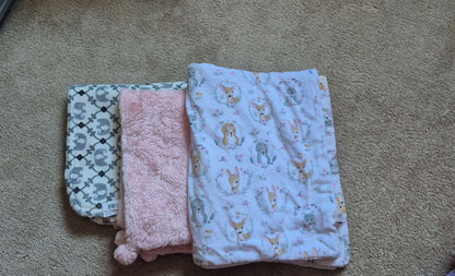 Set of 3 Fleece Blankets