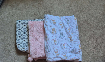 Set of 3 Fleece Blankets