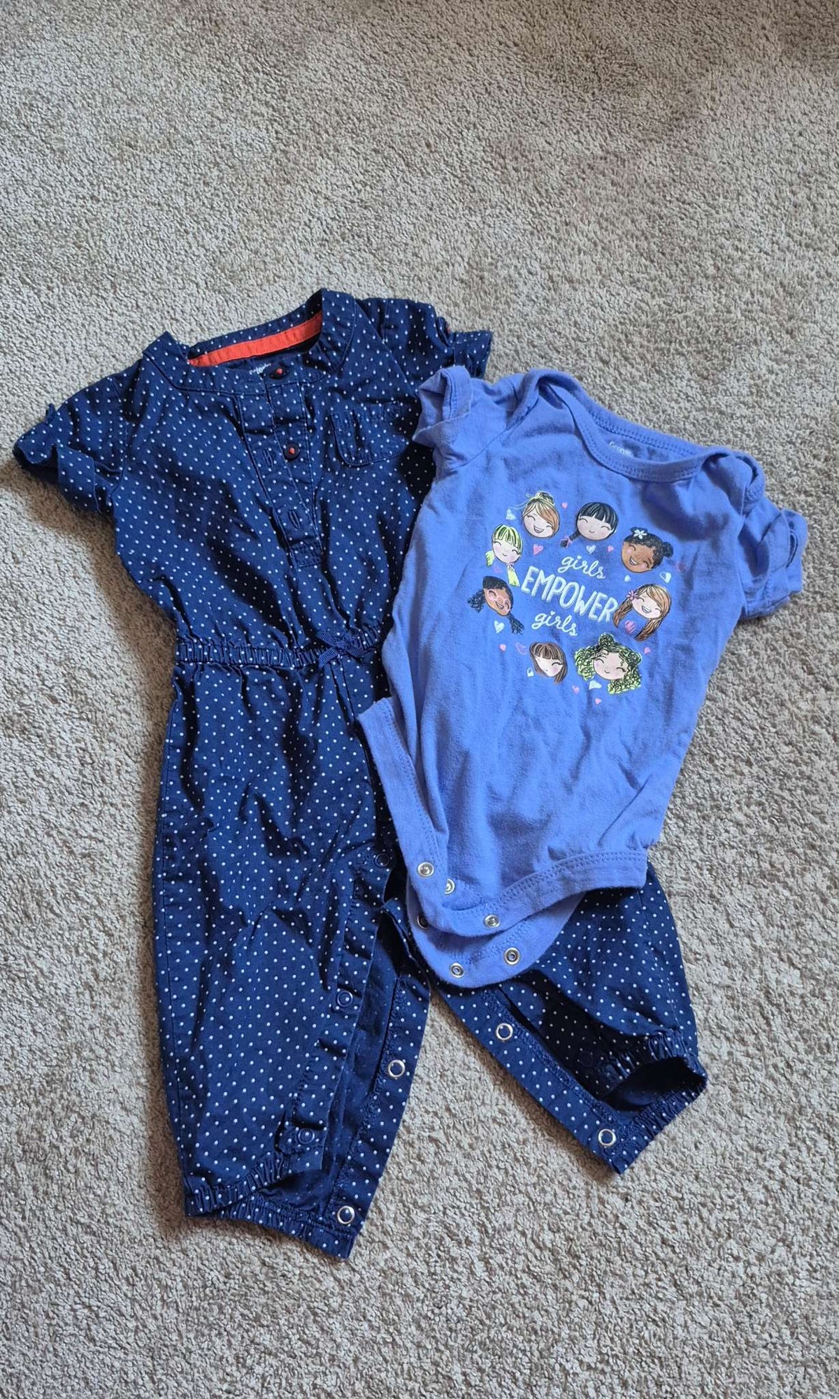 Girls Jumpsuit and Short Sleeve, 3-6 months, Kids 6 Month (3-6M)