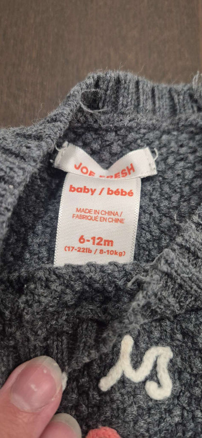 Girls Knitted Sweater and Dress, Size 6-12 months, EUC, Kids 12 Month (9-12M)