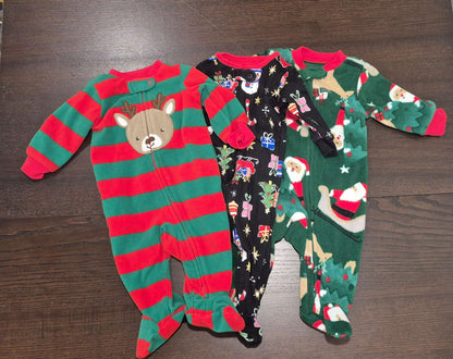 Set of 3 Infant Christmas Onesies, Size 0-3 months, EUC, Kids 3 Month (0-3M)