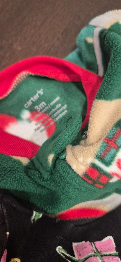 Set of 3 Infant Christmas Onesies, Size 0-3 months, EUC, Kids 3 Month (0-3M)