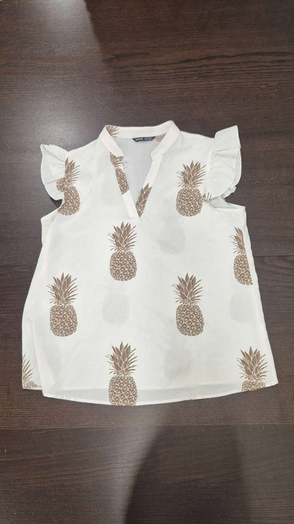 White Maternity Sleeveless Blouses, Size Small, EUC, Maternity S (4-6)