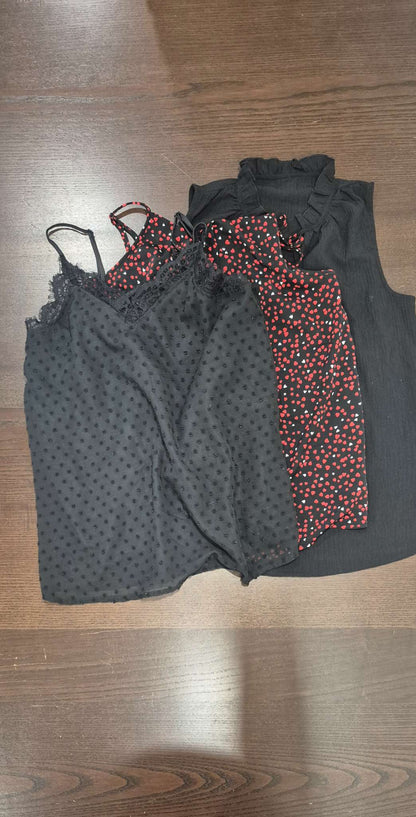 Set of 3 Black Maternity Blouses, Size Small, EUC, Maternity S (4-6)