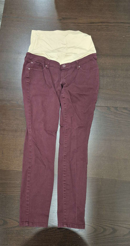 Red and Black Denim Maternity Jeans, Size Small, EUC, Maternity S (4-6)