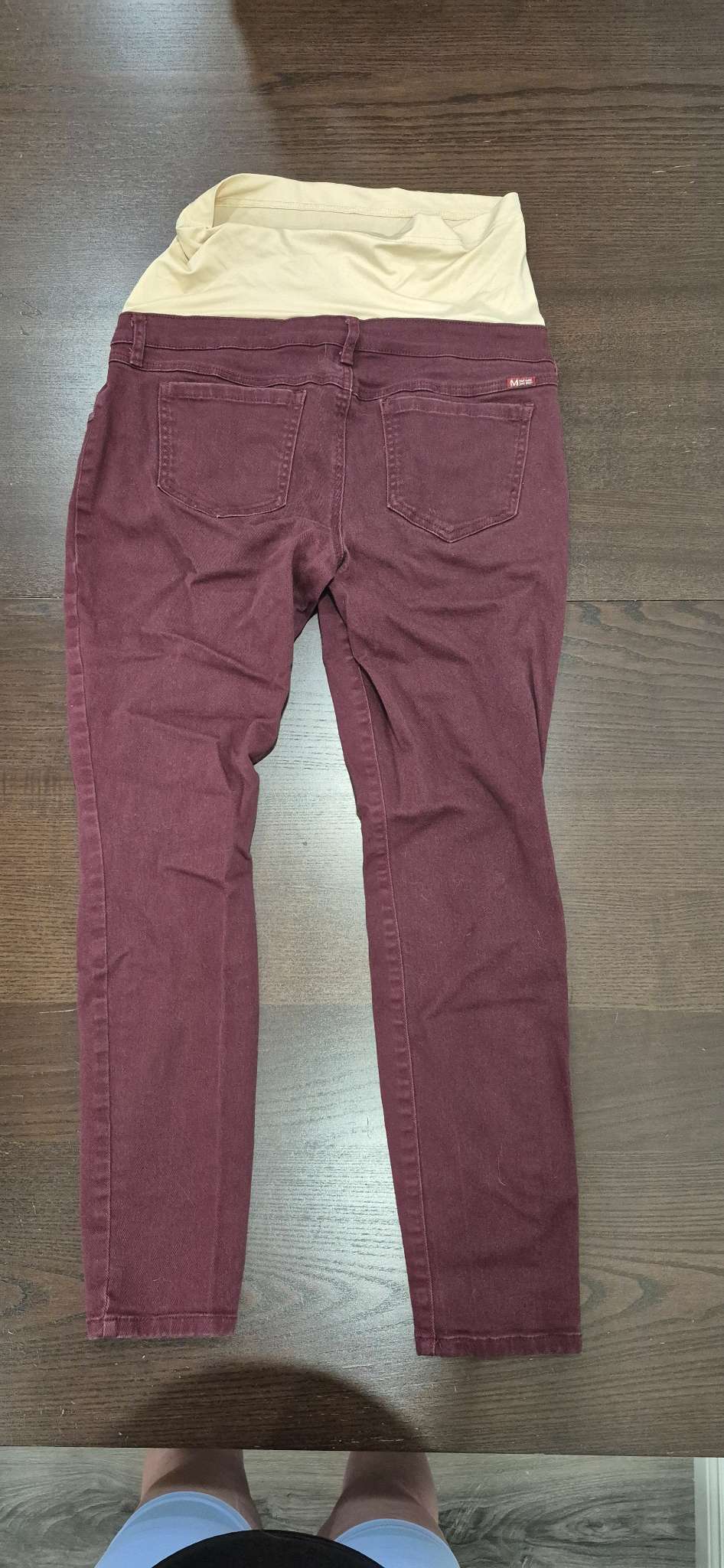 Red and Black Denim Maternity Jeans, Size Small, EUC, Maternity S (4-6)
