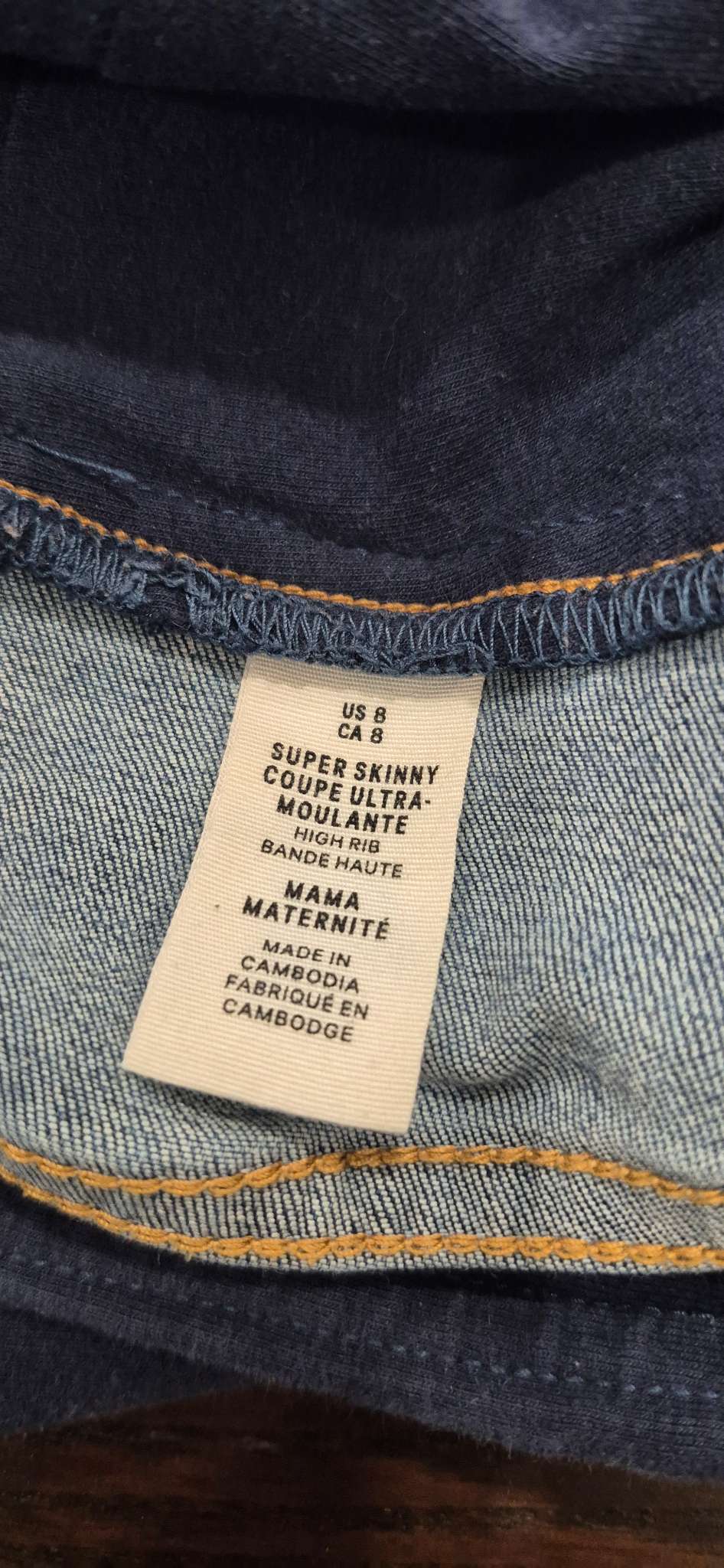 H&M Mama Maternity Jeans, size 6/8, EUC, Maternity S (4-6)