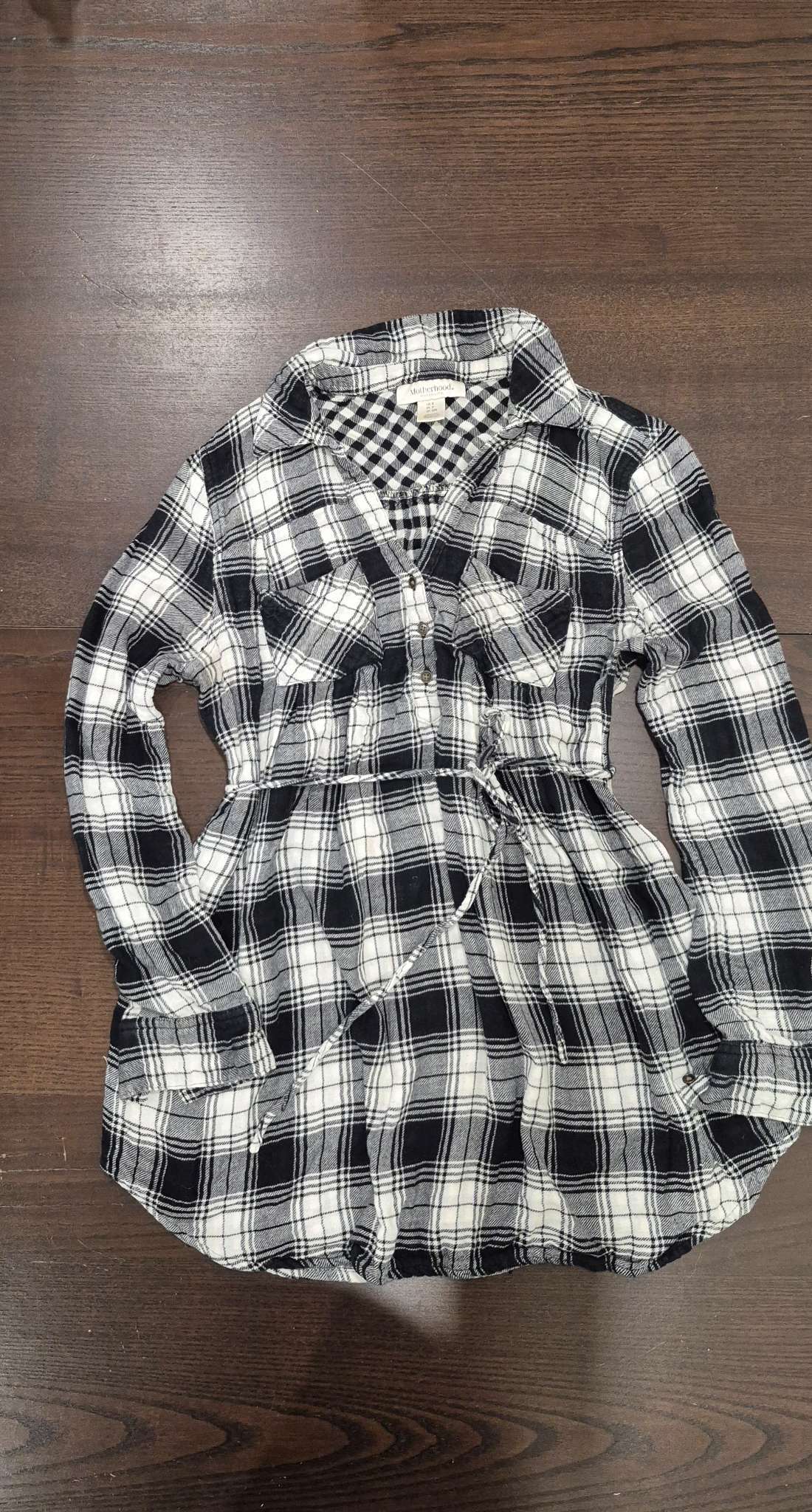 Two Flannel Maternity Tops, Size Small, EUC, Maternity S (4-6)