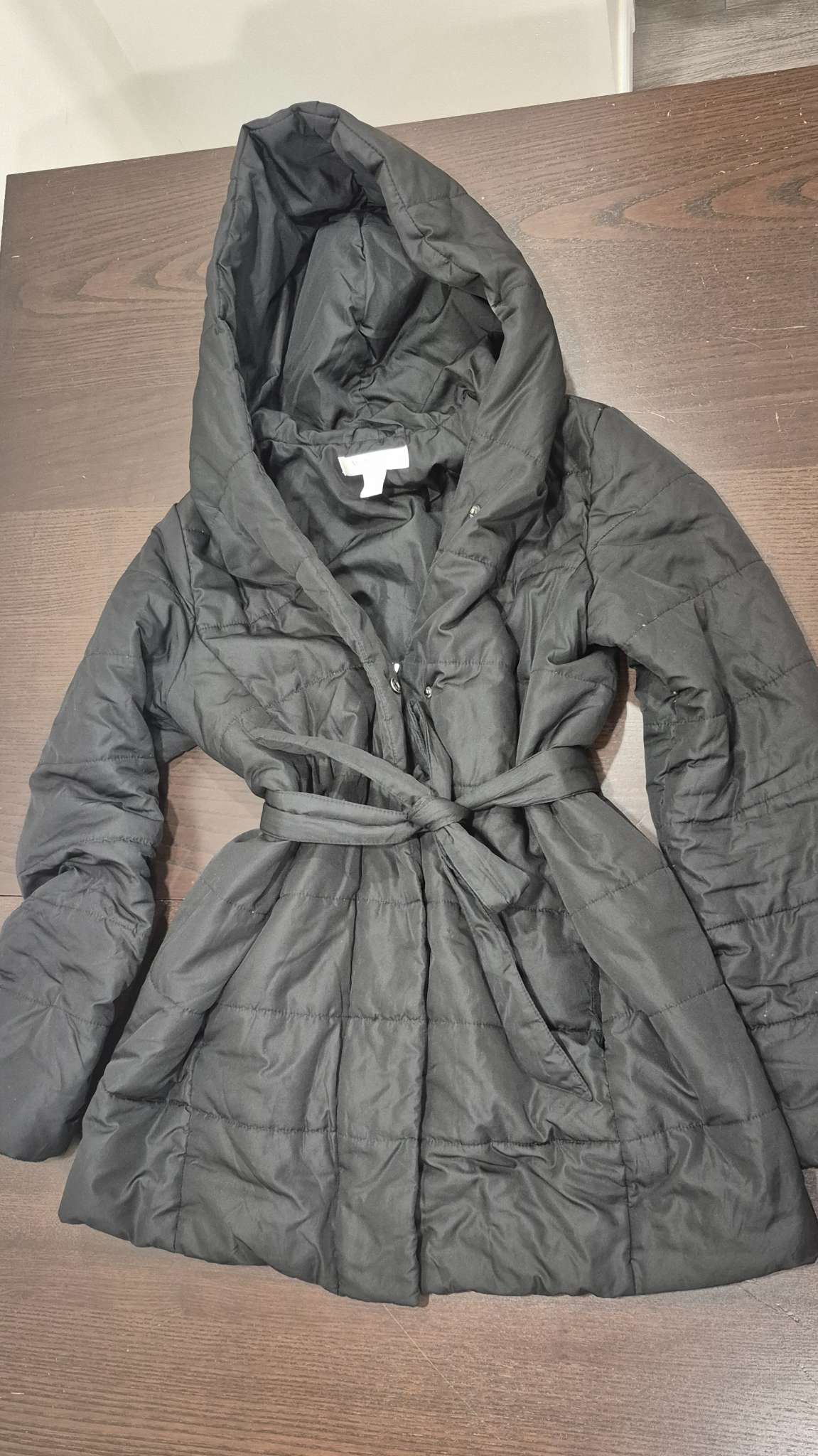 Motherhood Maternity Black Winter Coat, Size Small, EUC , Maternity S (4-6)