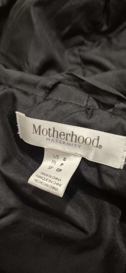 Motherhood Maternity Black Winter Coat, Size Small, EUC , Maternity S (4-6)