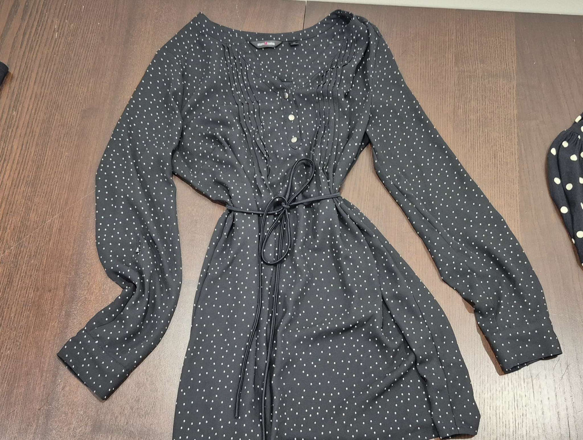 3 Black Maternity Long Sleeve Blouses, Size Small, EUC, Maternity S (4-6)