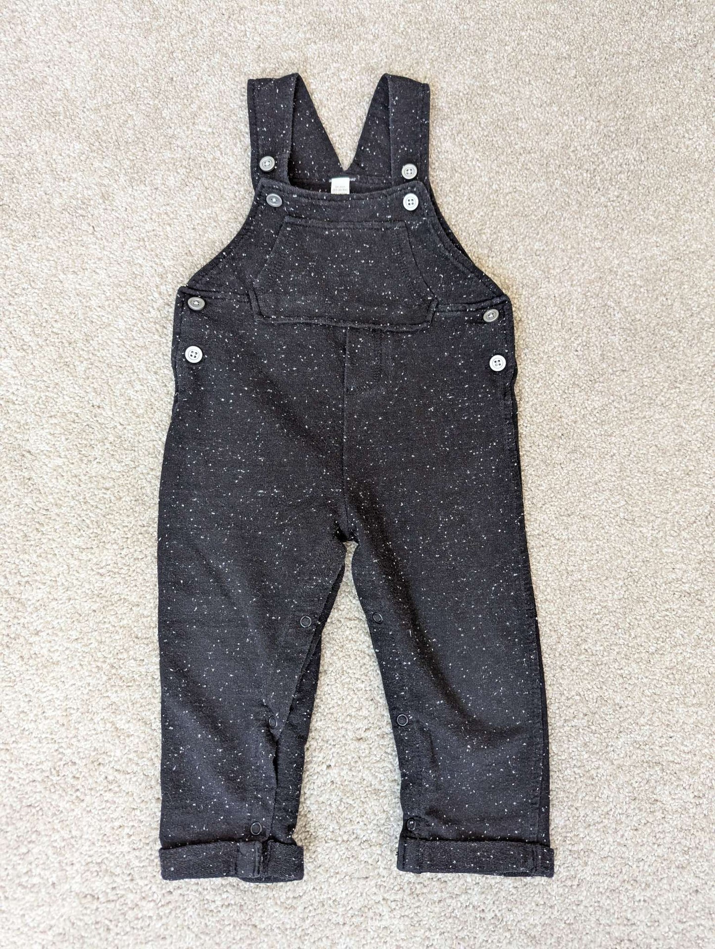 Black overalls, Kids 24 Month (18-24M)
