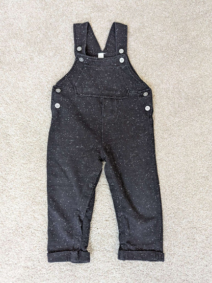 Black overalls, Kids 24 Month (18-24M)