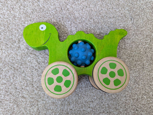Dinosaur push toy