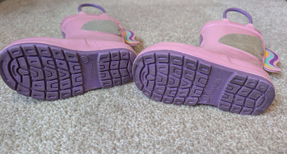 Unicorn rain boots, Shoes 6 (Walkers:12-24 mth)