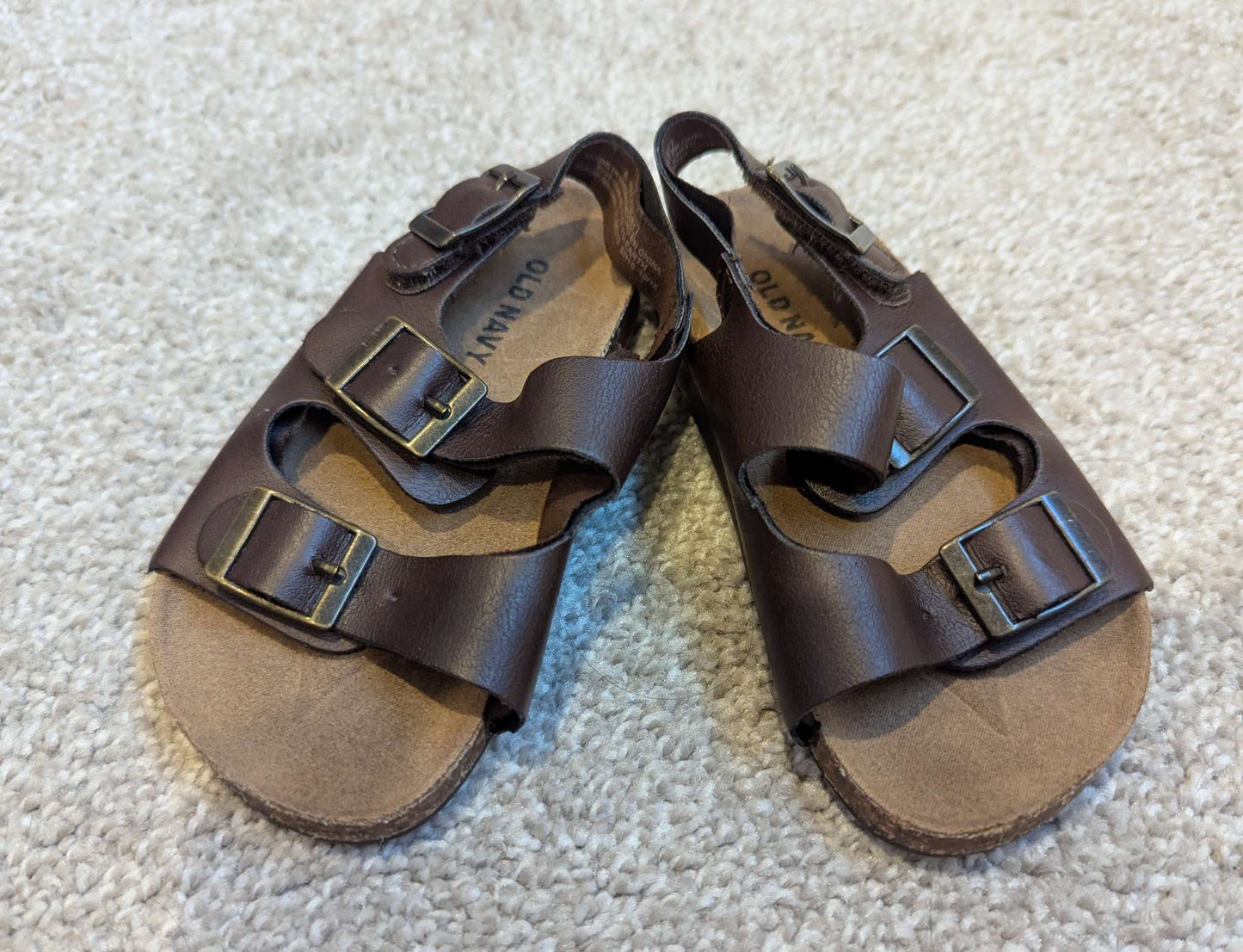 Brown strap sandals , Shoes 6 (Walkers:12-24 mth)