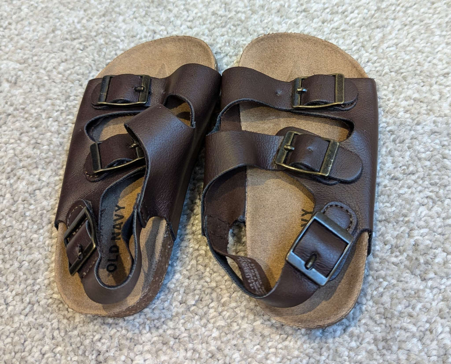 Brown strap sandals , Shoes 6 (Walkers:12-24 mth)
