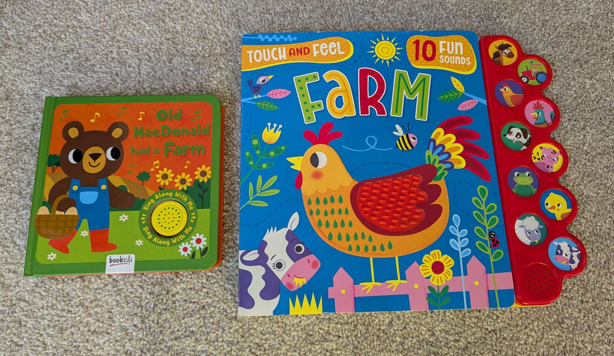 Farm theme interactive books