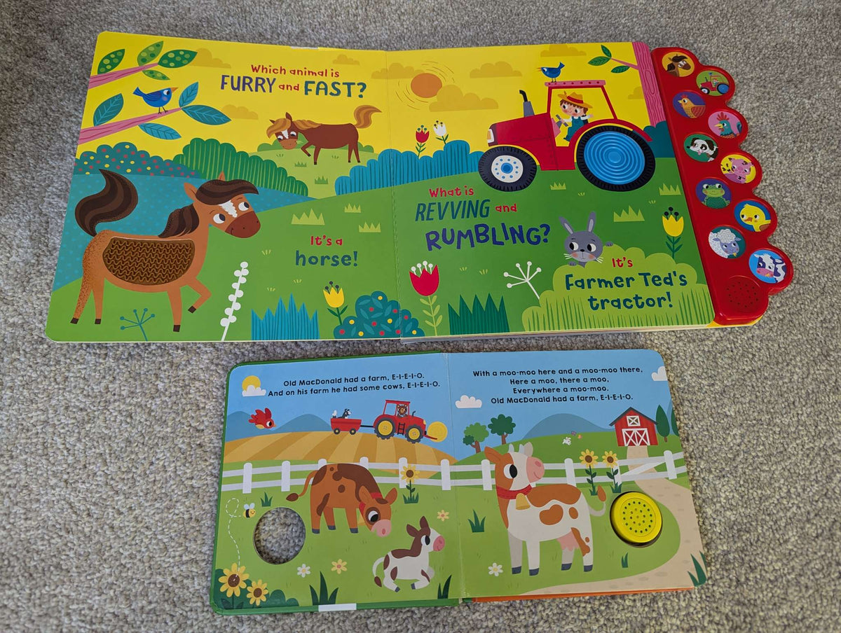 Farm theme interactive books