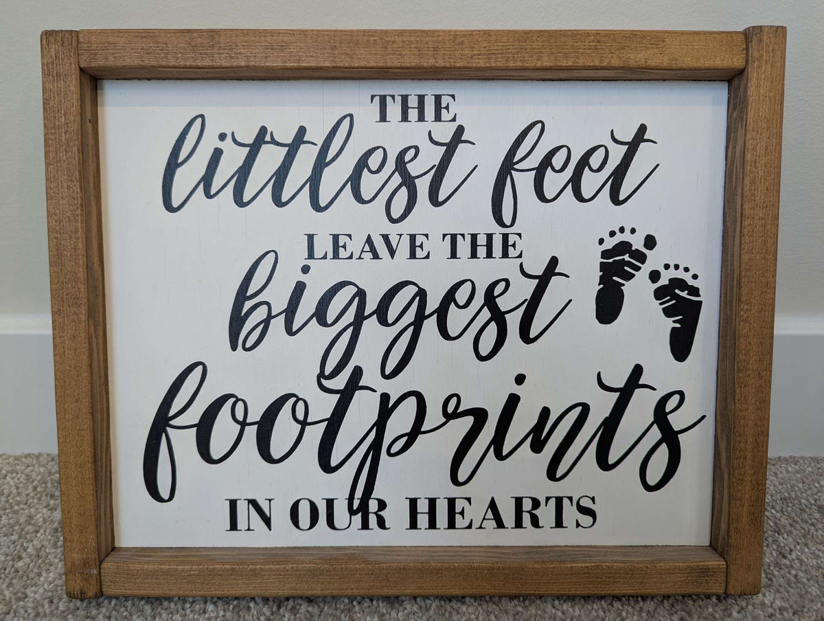 Rustic-style nursery sign