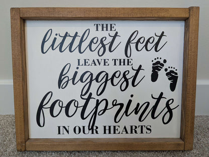 Rustic-style nursery sign