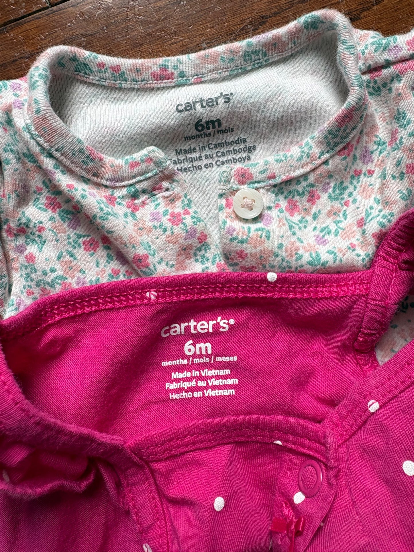 Disney/Carters Rompers size 3-6 months, Kids 6 Month (3-6M)
