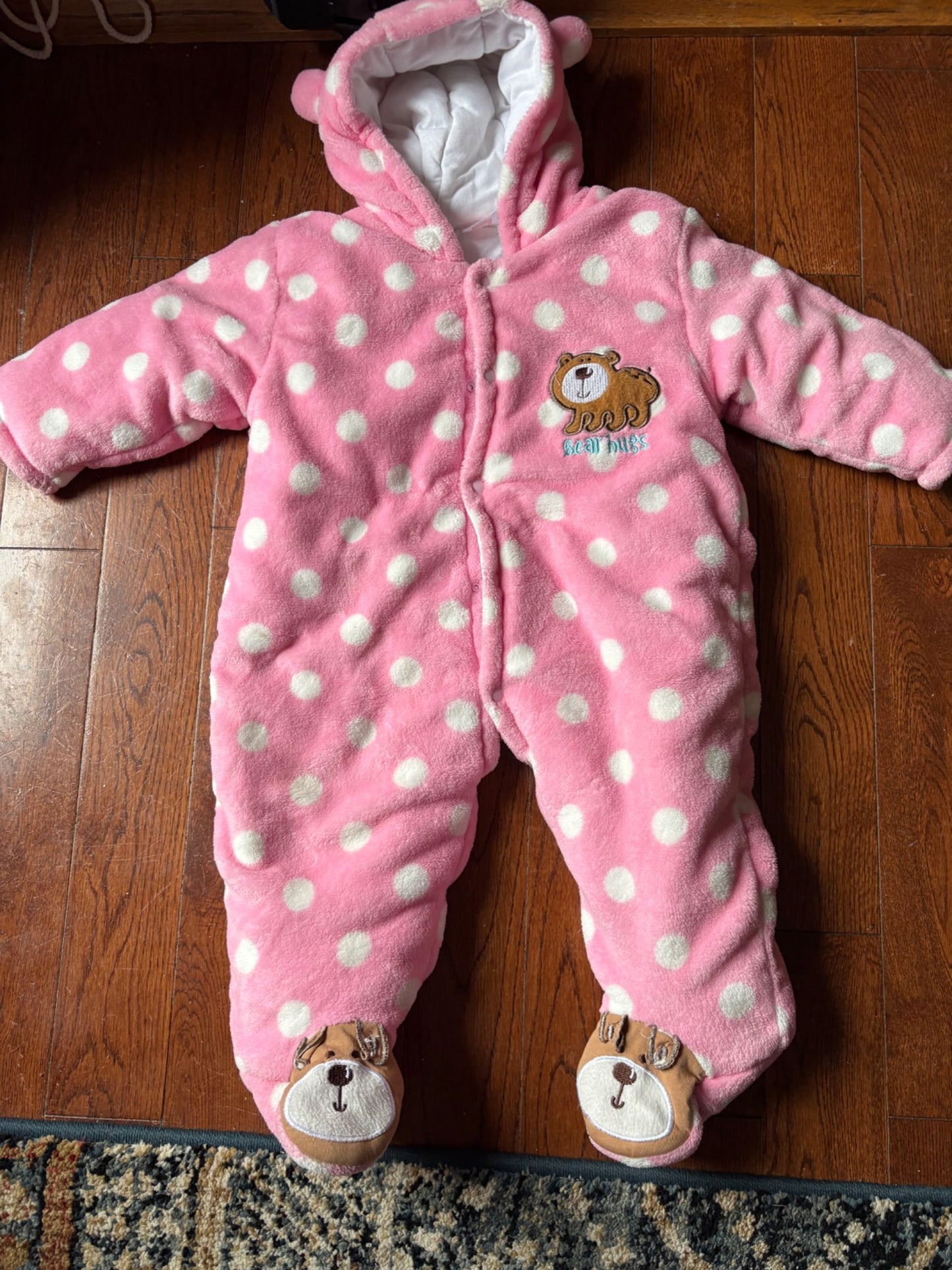 Fleece Bear Snowsuit 12 months , Kids 12 Month (9-12M)