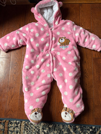 Fleece Bear Snowsuit 12 months , Kids 12 Month (9-12M)