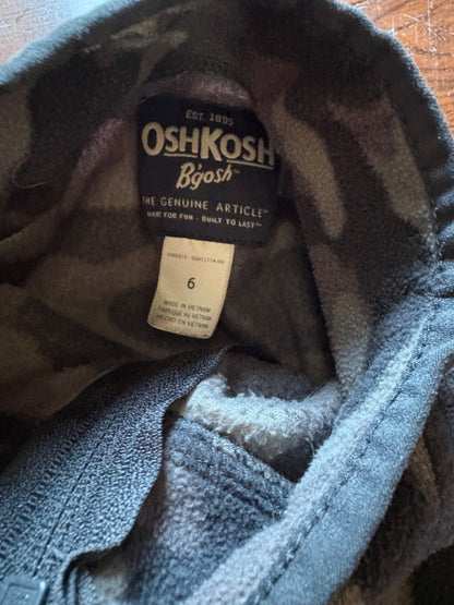 Osh Kosh Camo Fleece jacket size 6, Kids 6/6X