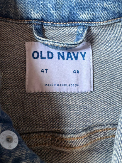Old Navy Denim jacket size 4, Kids 4/4T