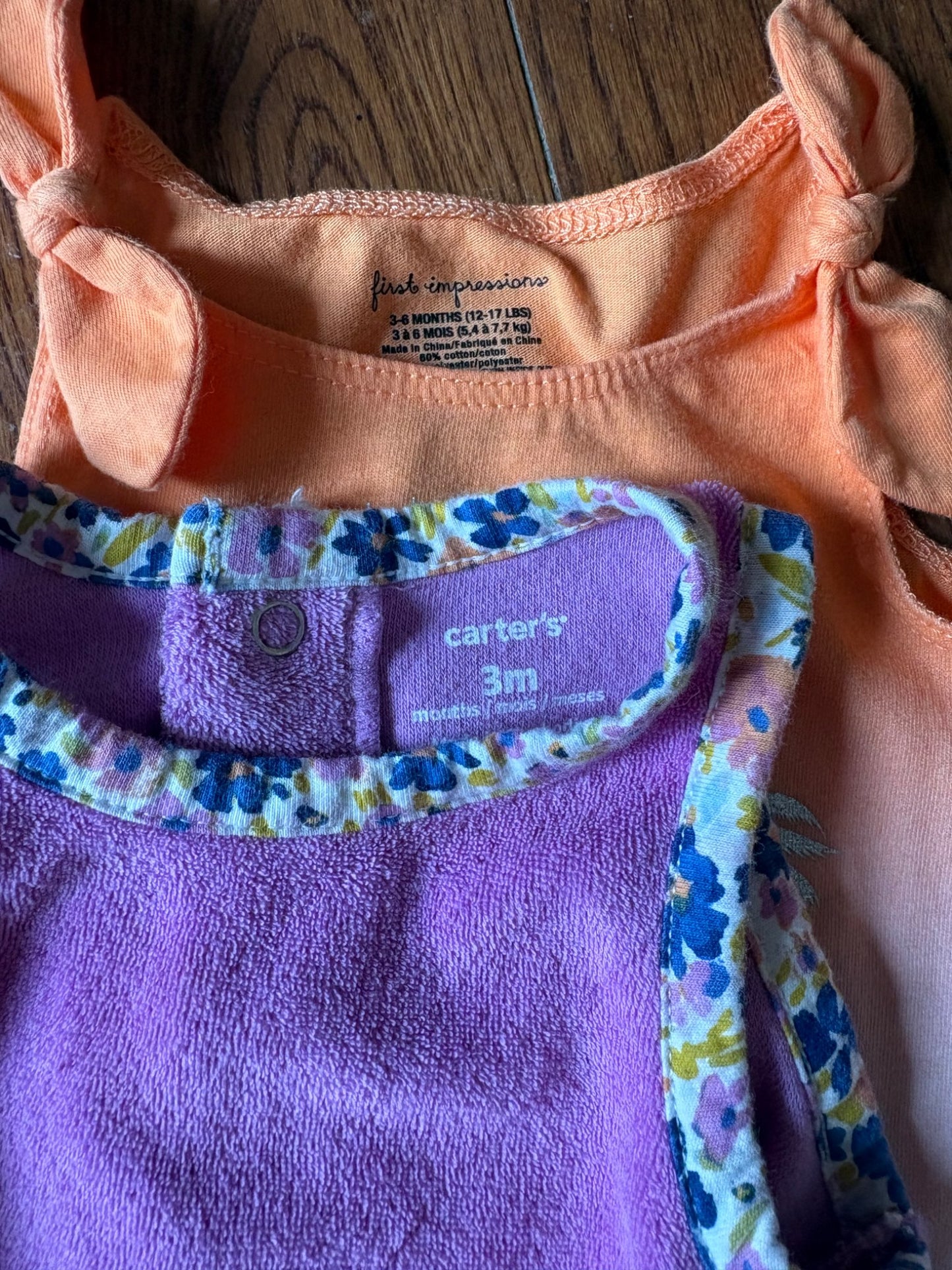 Summer Tank and Romper 3-6 months , Kids 6 Month (3-6M)
