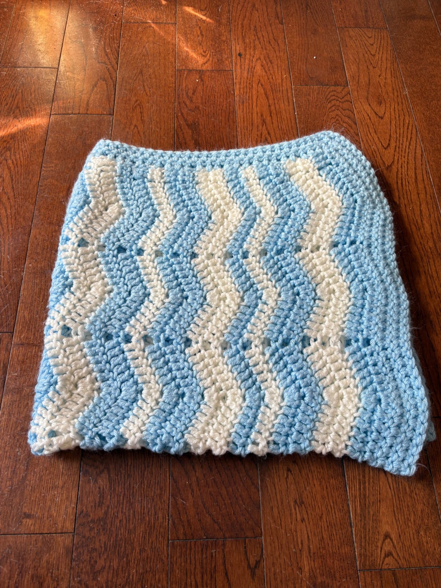 Homemade Knitted Baby Blanket