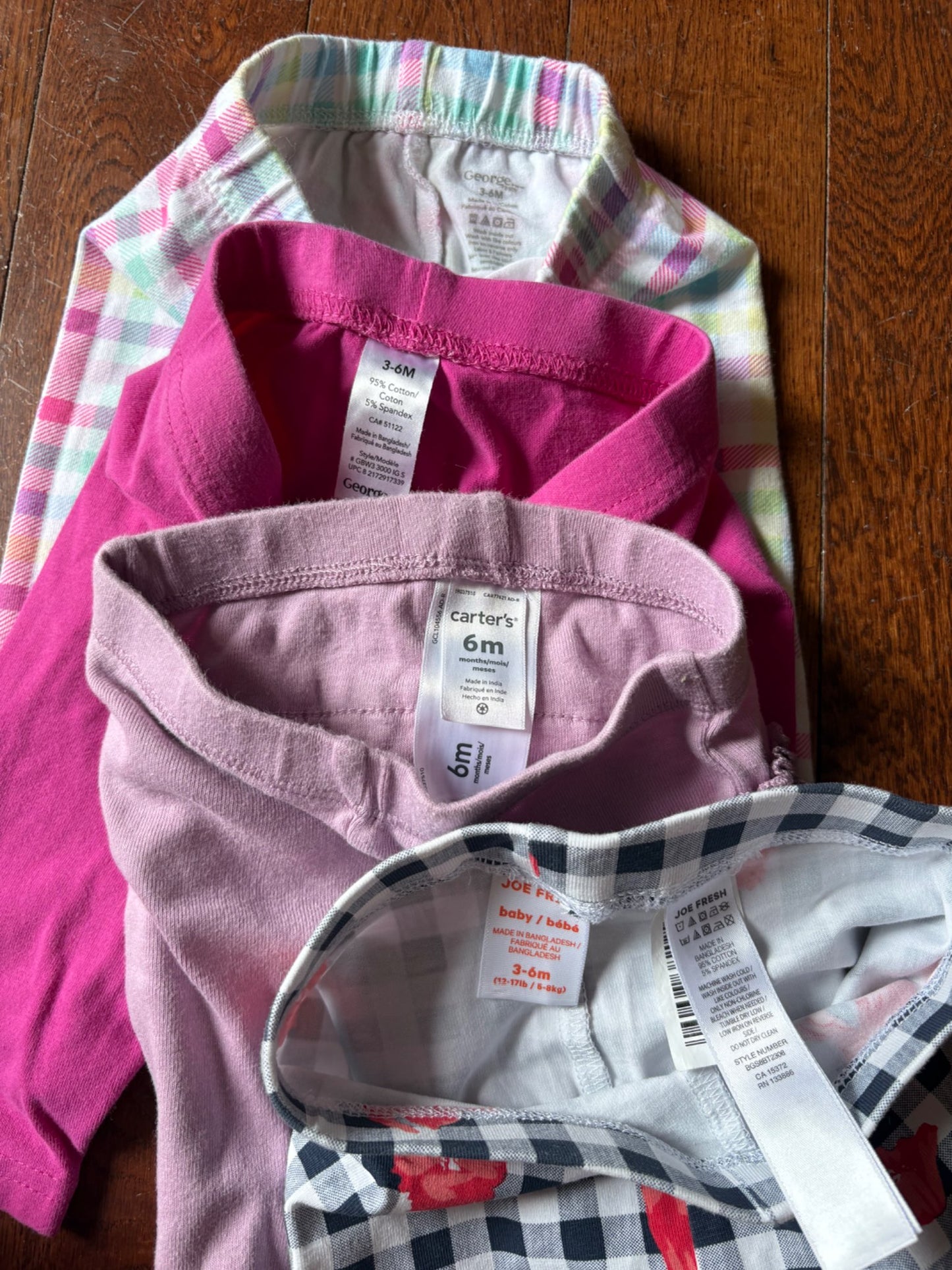 4 baby pants 3-6 months , Kids 6 Month (3-6M)