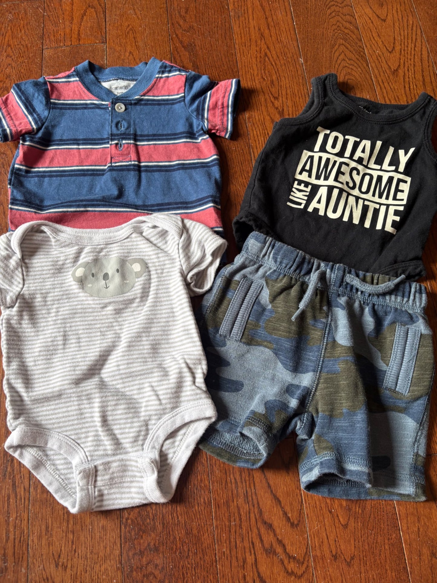 Baby boy short sleeve outfits 3 months , Kids 6 Month (3-6M)