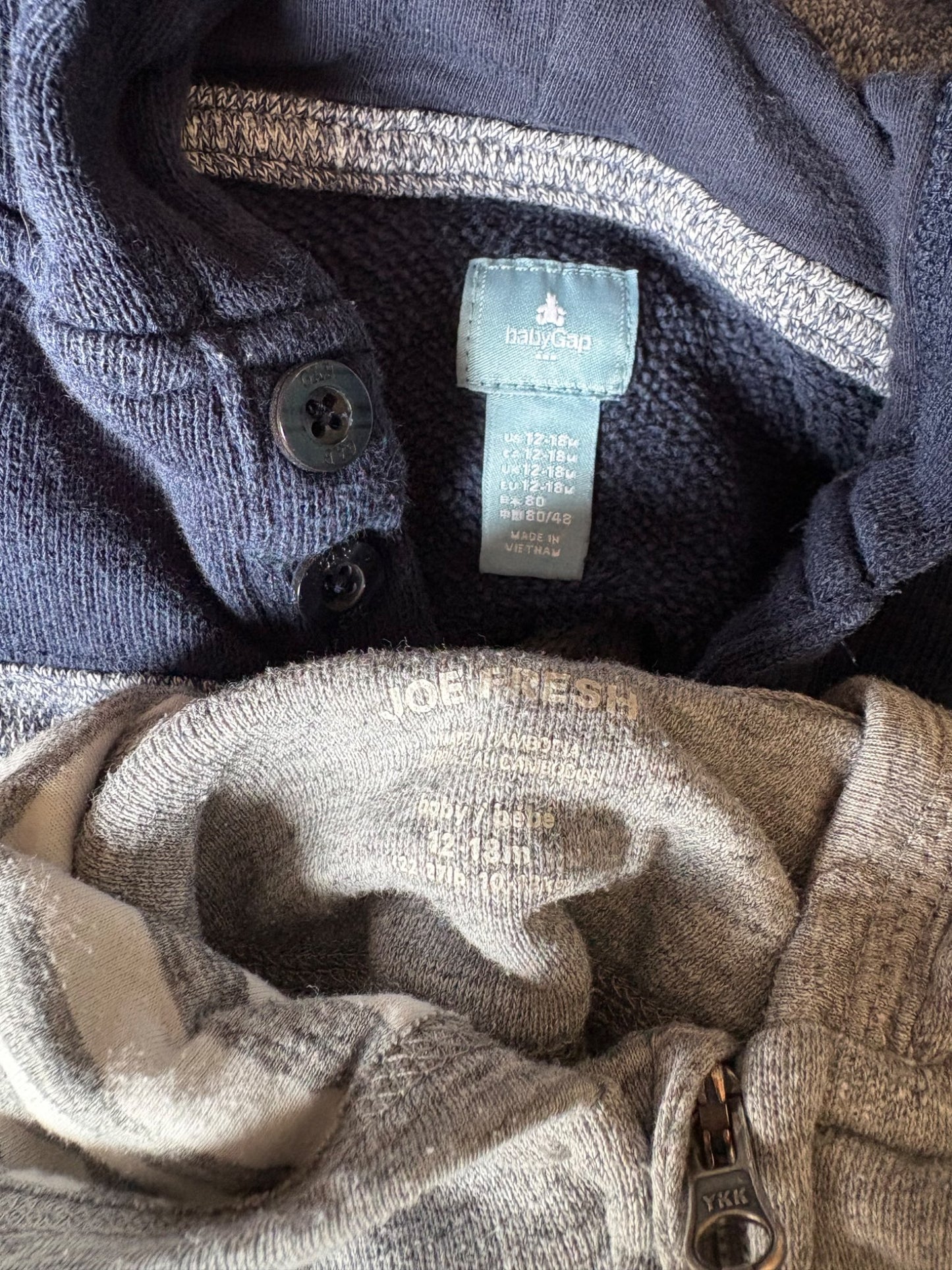 Gap and Joe Fresh Hoodies 12-18 months , Kids 18 Month (12-18M)